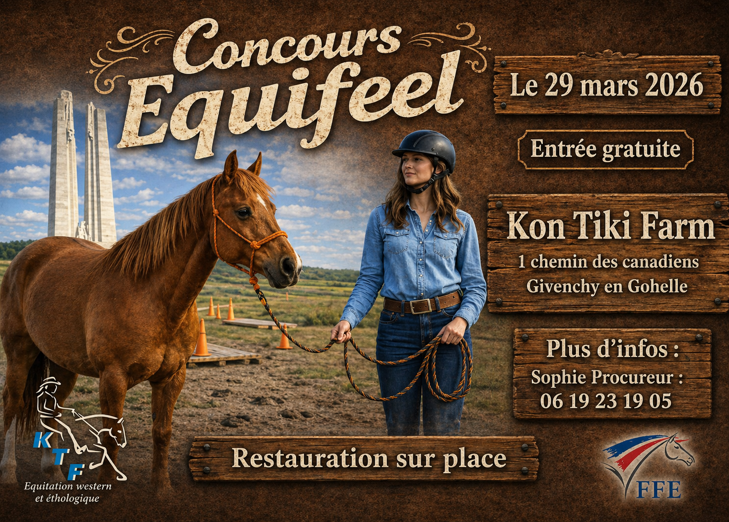 concours équifeel Kon Tiki Farm équitation western près d’Arras et Lens